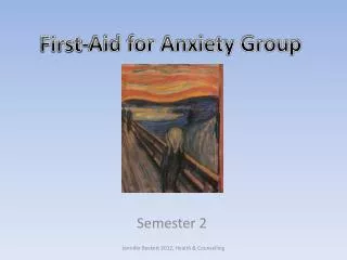 First-Aid for Anxiety Group