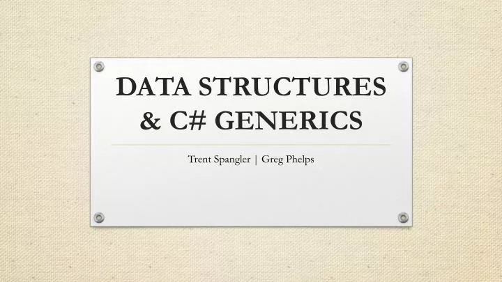 data structures c generics