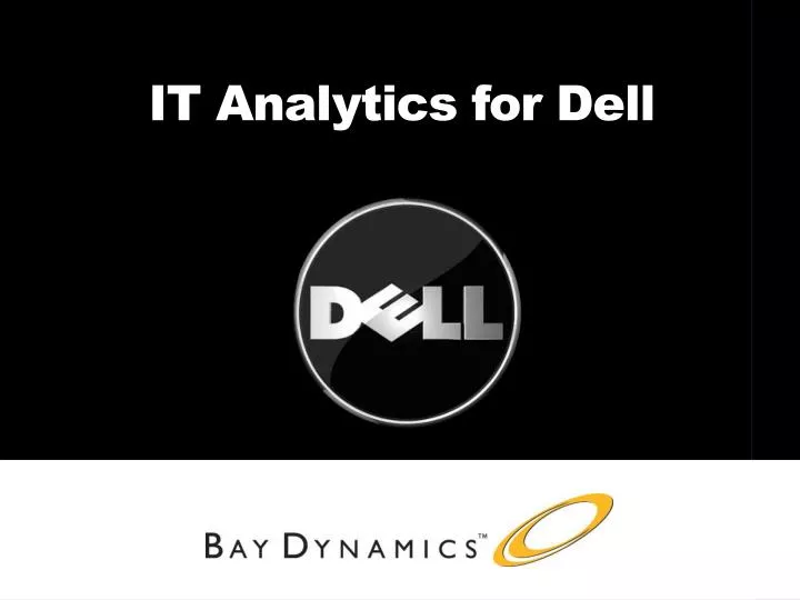 it analytics for dell