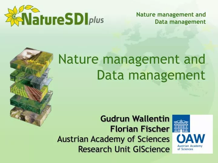 nature management and data management