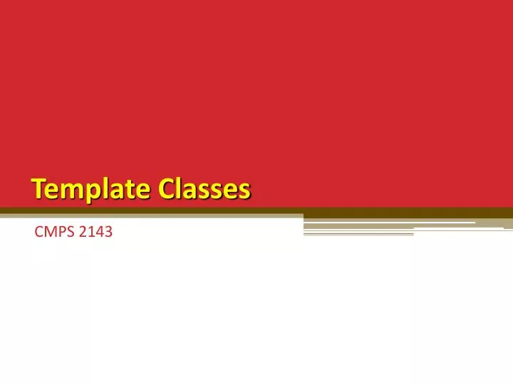template classes