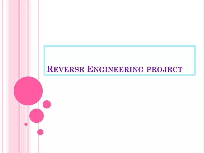 reverse engineering project