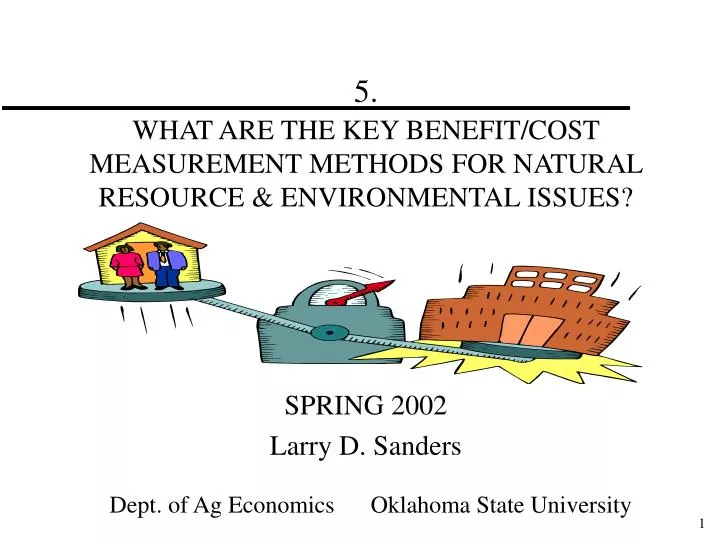 5 what are the key benefit cost measurement methods for natural resource environmental issues