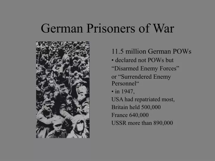german prisoners of war