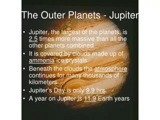 the outer planets jupiter