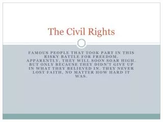 The Civil Rights