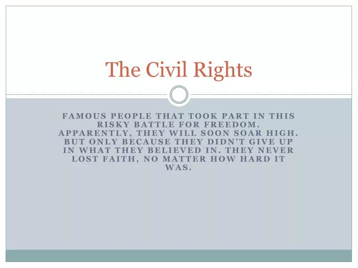 the civil rights