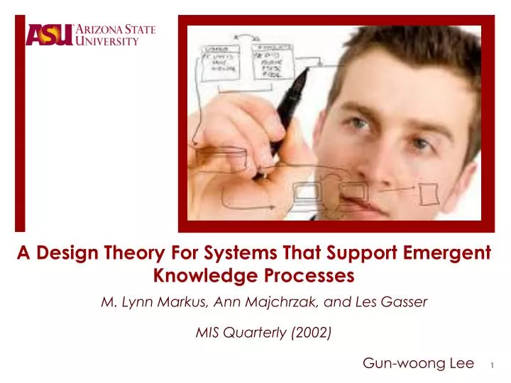 a design theory for systems that support emergent knowledge processes