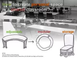 How to create personal space in a shared classroom?