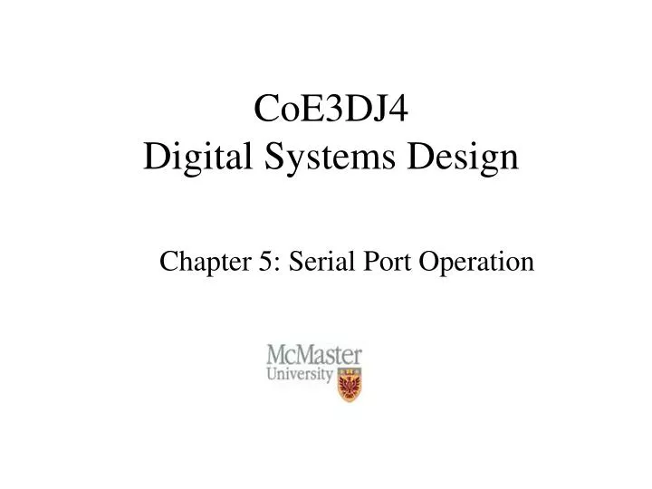 coe3dj4 digital systems design