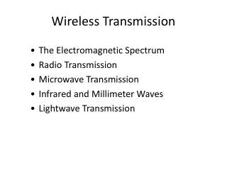 Wireless Transmission