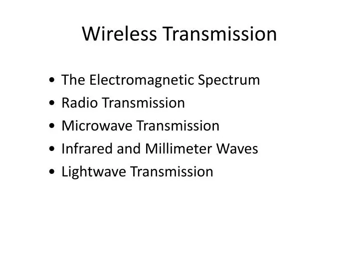 wireless transmission