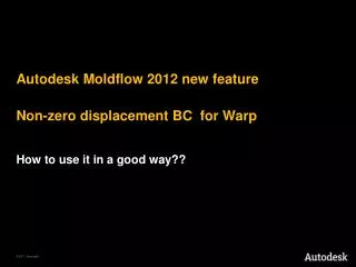Non-zero displacement BC for Warp