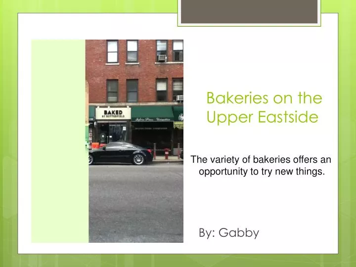 bakeries on the upper eastside