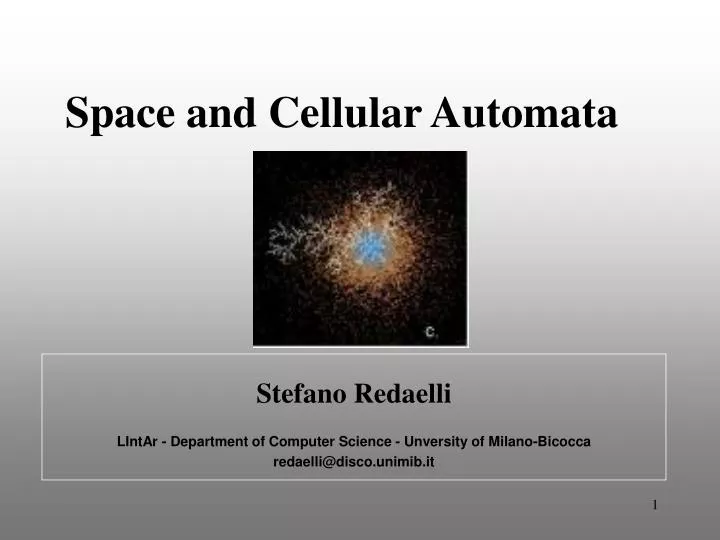 space and cellular automata