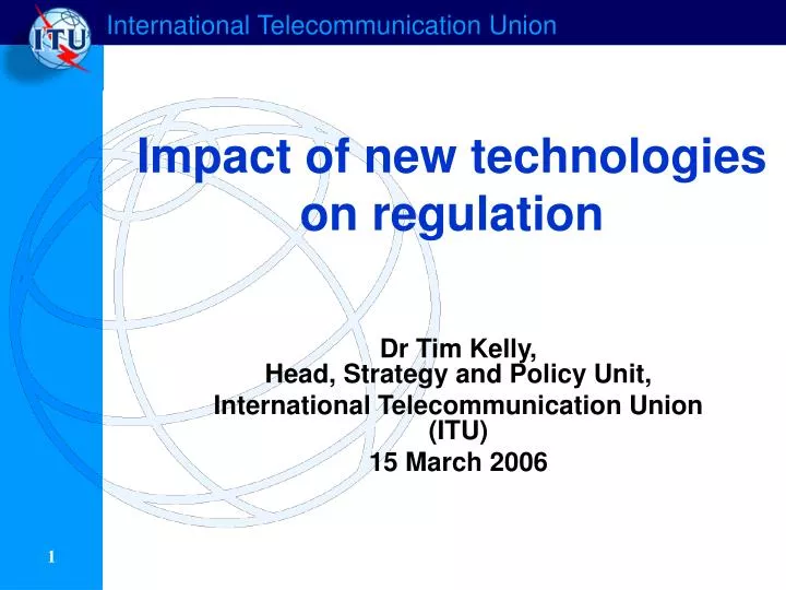 impact of new technologies on regulation