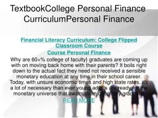 CurriculumPersonal Finance