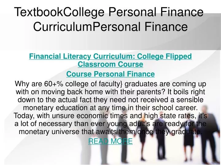 textbookcollege personal finance curriculumpersonal finance