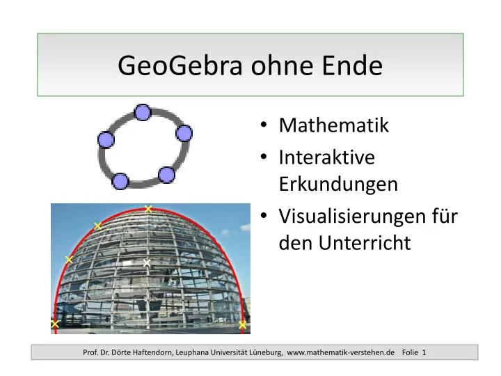 geogebra ohne ende