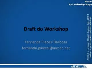draft do workshop