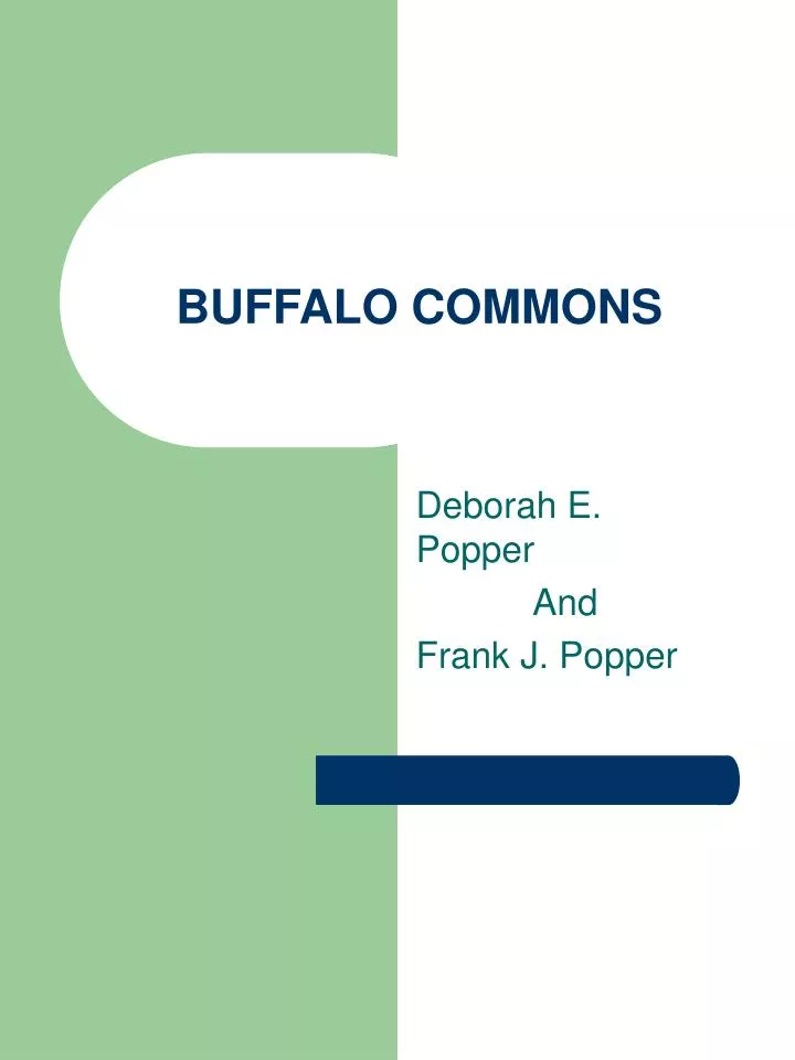 buffalo commons