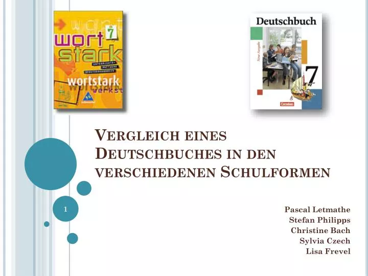 vergleich eines deutschbuches in den verschiedenen schulformen