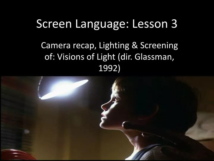 screen language lesson 3