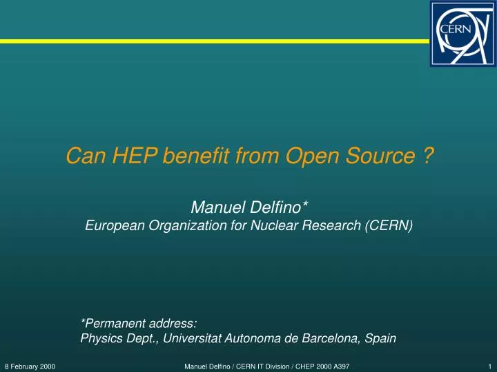 can hep benefit from open source