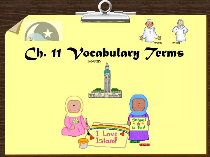 ch 11 vocabulary terms