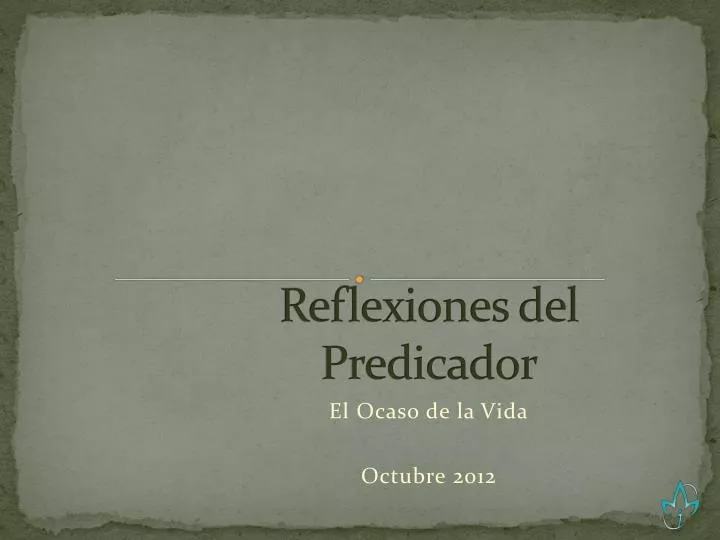 reflexiones del predicador