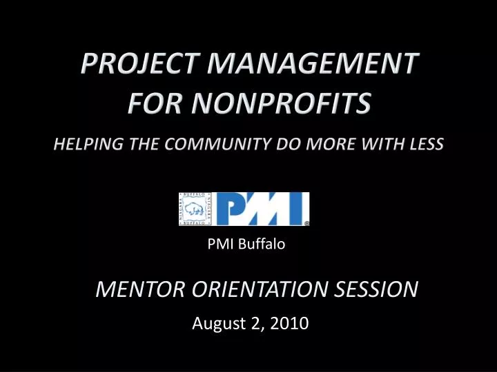 project management for nonprofits helping the community do more with less