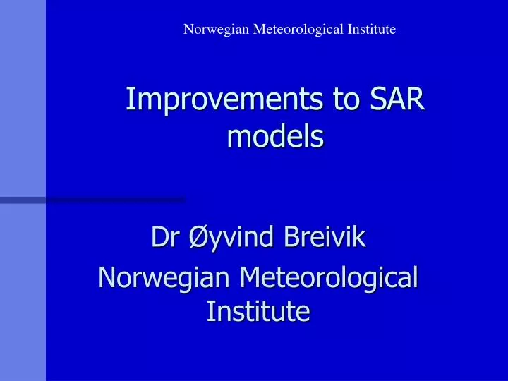 improvements to sar models