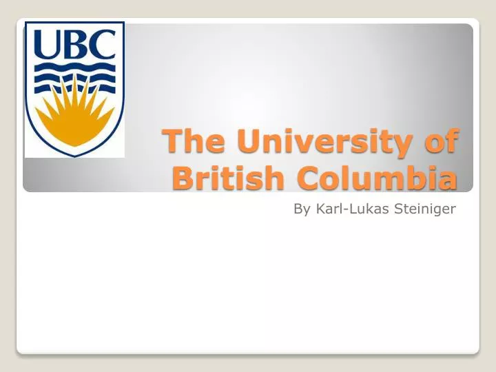 the university of british columbia