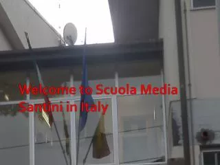 Welcome to Scuola Media Santini in Italy