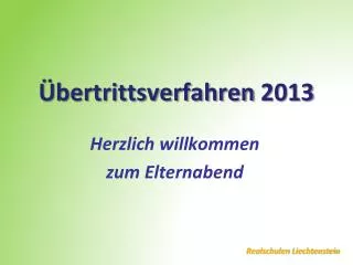 bertrittsverfahren 2013
