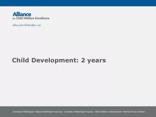 Child Development: 2 years