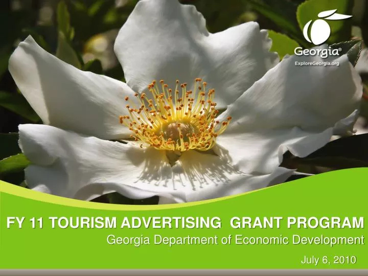 fy 11 tourism advertising grant program