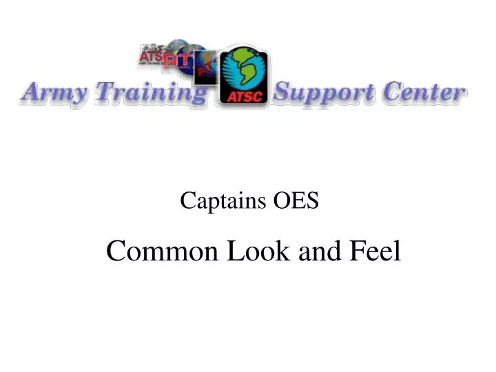 captains oes common look and feel