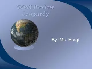 WWI Review Jeopardy