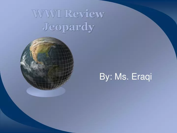 wwi review jeopardy