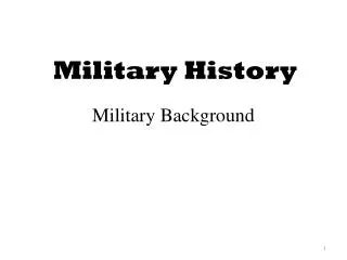 Military Background