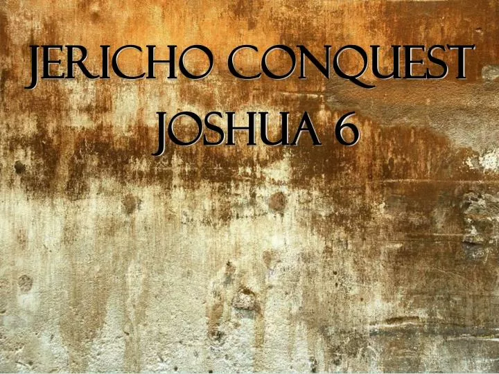 jericho conquest