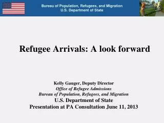 Refugee Arrivals: A look forward