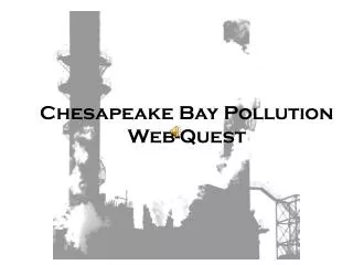 Chesapeake Bay Pollution Web-Quest