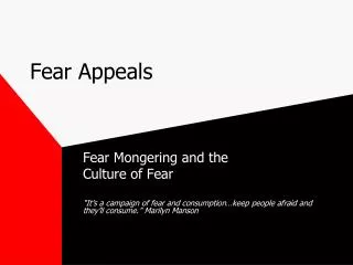 Fear Appeals