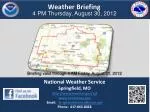 Weather Briefing - slide 1