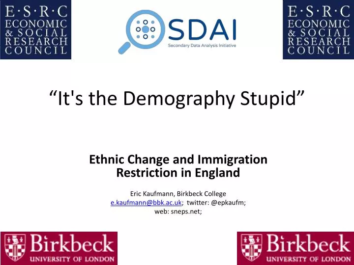 it s the demography stupid