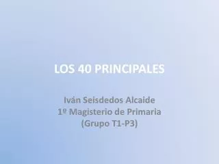 los 40 principales