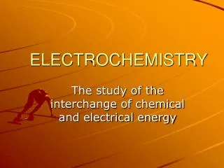 ELECTROCHEMISTRY