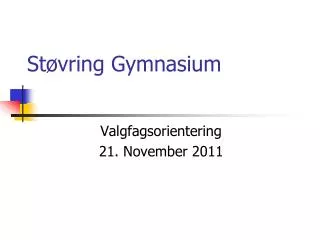 st vring gymnasium